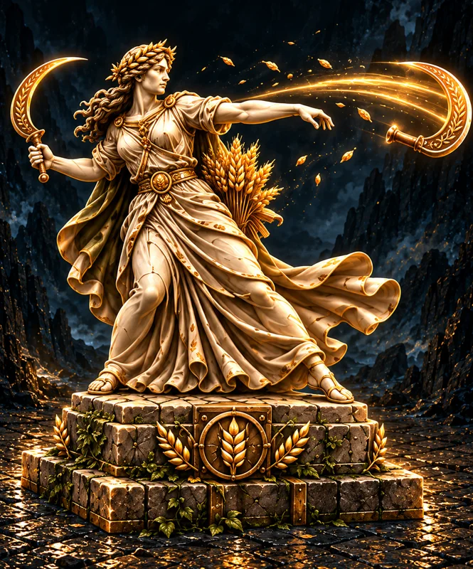 Crescent Blades tower artwork