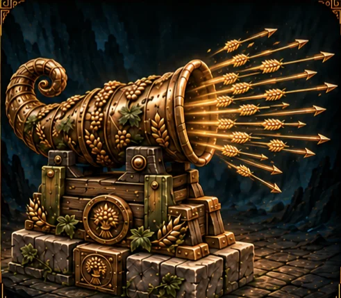 Harvest Horn tower artwork